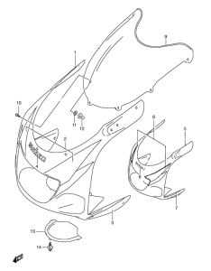 GSX-R600 Cowling body