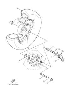 XC125E Переднее колесо