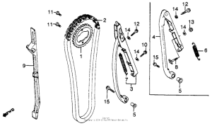 XL500S Cam chain + tensioner