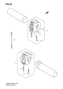 VL800 Рулевой переключатель