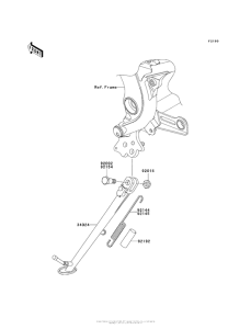 ER650 Подножка