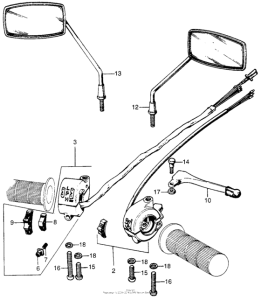 C70 Horn + turn signal switch + mirrors
