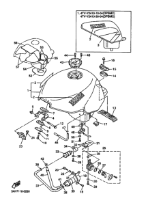 YZF600R YZF600RM Tank fuel