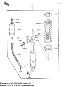  Абсорбер удавный в сборе задний