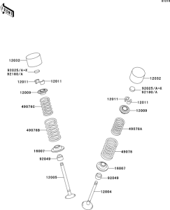 ZX1200 Клапана