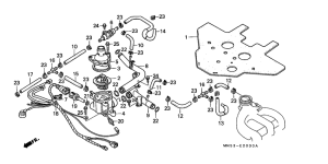 GL1500 Water pipe / thermostat