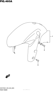 GSX-R750 Front Fender (Gsx-R750L7 E03)
