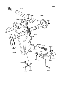 ZX400 Распредвал