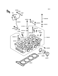 ZX900 Головка цилиндров