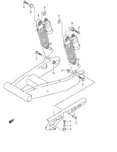 GSX1400 Задние амортизаторы