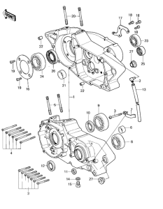 KX420 Картер двигателя