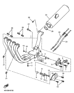 YZF1000R Выхлопная система