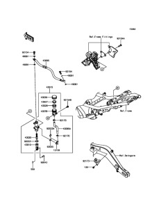 ER650 Задний торм цилиндр