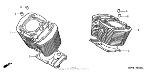VTX1800R2 Цилиндры