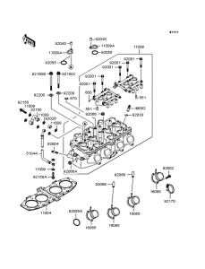 ZX400 Головка цилиндров
