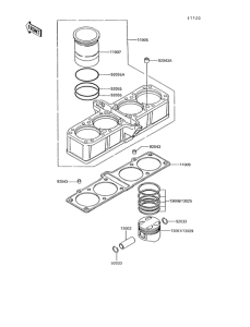ZG1200 Цилиндр и поршни