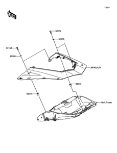 ZX1000 サイドカバー