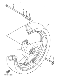 TDM850 Переднее колесо