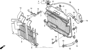 CR250R Радиатор