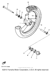 FJ1200D Переднее колесо