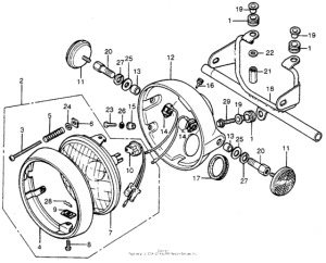 CB400 Headlight + headligh case
