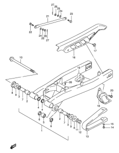 DF125 Маятник задний