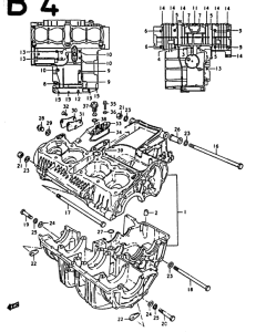 GS1000 Картер двигателя