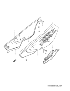 DR650 Обтекатель задний