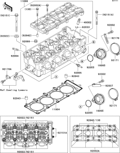 ZX1200 Головка цилиндров