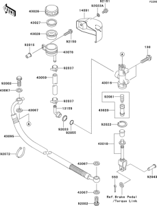 VN1500 Задний торм цилиндр