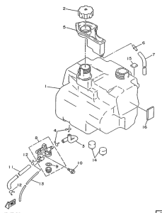 YA50R Топливный бак