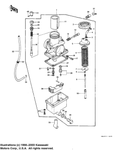 KD175 Carburetor assy