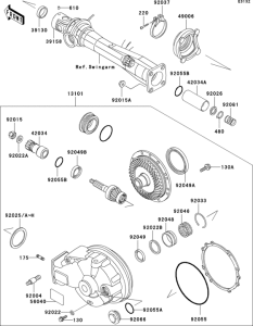ZG1200 Drive shaft / final gear(1 / 2)