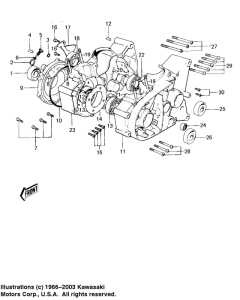 KM100 Картер двигателя
