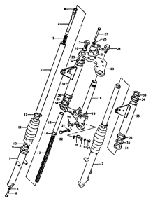 ZR50 Вилка передней оси