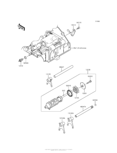 EX300 Валы и вилки переключения передач