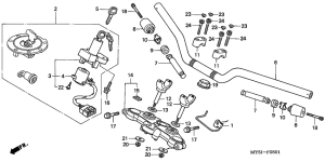  Handle pipe / top bridge