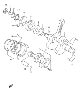TL1000 Вал коленчатый