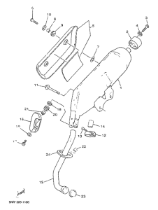 YP125D Выхлопная система