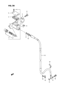 RM250 Передний тормозной цилиндр