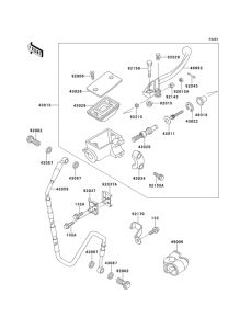 KX500 Главный тормозной цилиндр