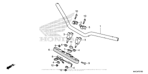 CMX500 Handlebar + Top Bridge