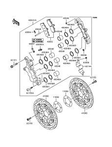 ZX1200 Передний тормоз