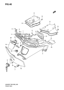 AN400 (ABS) Багажник передний
