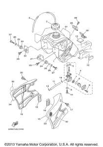 TTR90S Топливный бак