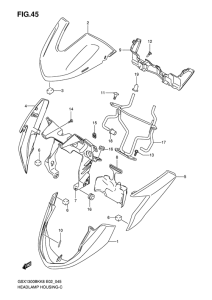 GSX1300BK (ABS) Фара головного света