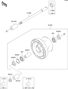 VN800 Переднее колесо