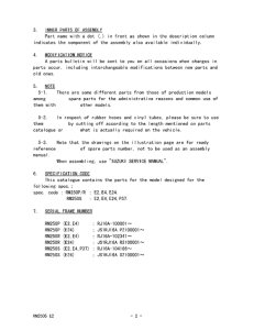 RM250 Catalog preface