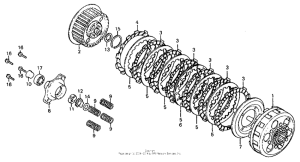 CB750 Сцепление