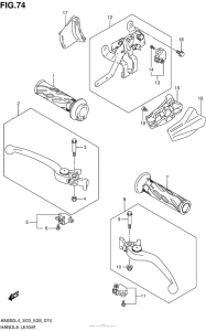 AN650Z Handle Lever (An650L4 E33)